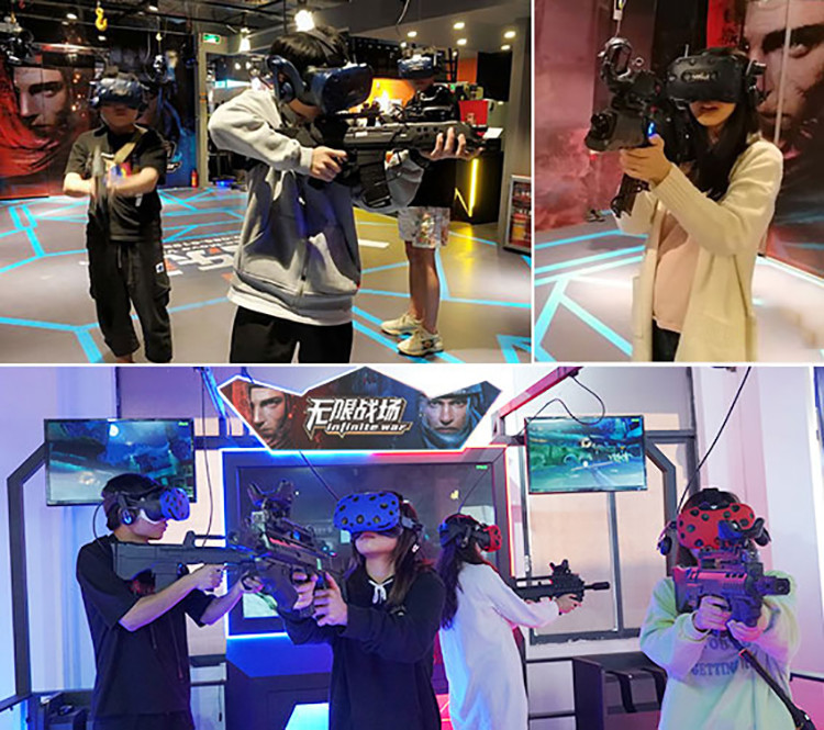 VR Aircraft Game Machine 9D Infinite War Shooting Simulator Stand Motion Equipment