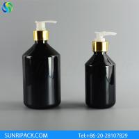 Buy cheap 250ml black plastic bottle, 500ml black plastic bottle and lotion pump product