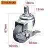 Buy cheap EDL Mini Caster Wheels 2inch 30Kg TPE by Swivel and Brake Silent Movement from wholesalers