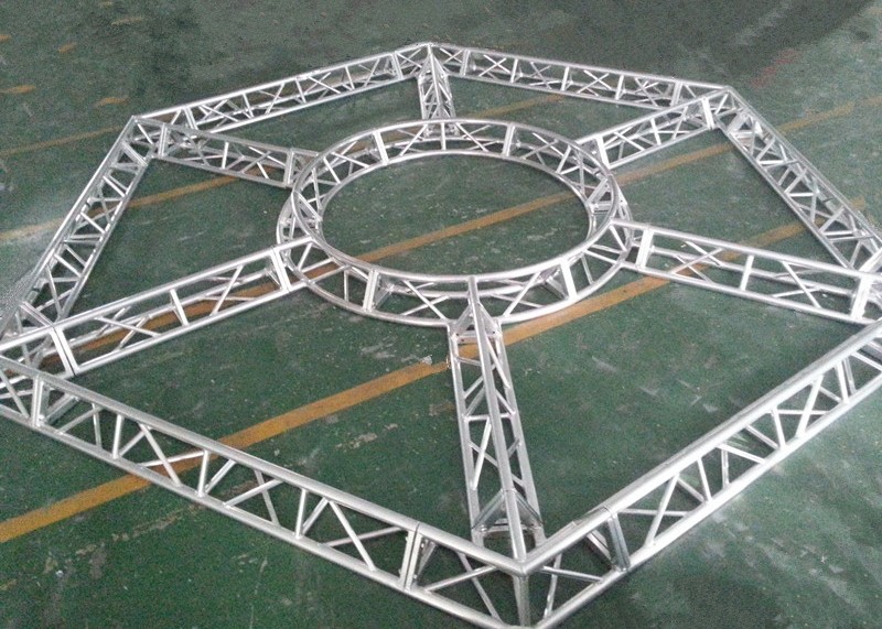 350 Kilogram Bolt Aluminium Alloy Hex Truss Customized Design OEM Offered