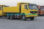 10 Wheeler 6x4 Yellow Heavy Duty Dump Truck For Road Project Solution ZZ3257N384