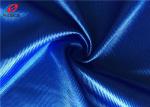 Bright Blue Reflective Dzaale Fabric , Polyester Elastane Fabric For Jersey