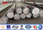 ISO Galvanized Power Line Steel Transmission Pole Hot Dip 160Km/H