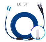 Custom Single Mode Duplex Armored Fiber Optic Patch Cable LC SC FC ST