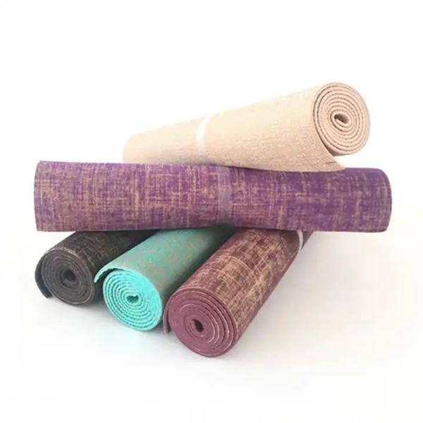 Buy cheap Customizable Non-slip Yoga Mat, Custom Logo 6mm Jute Yoga Mat from wholesalers