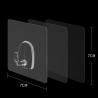 Buy cheap PVC Self Sticky Bathroom Wall Hooks 80x80mm Diametre 5kg Bearing from wholesalers