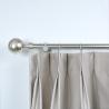 Buy cheap Matte Nickel Ribbed Ball Finial 25mm Pipe Curtain Rods For Window Decoration from wholesalers