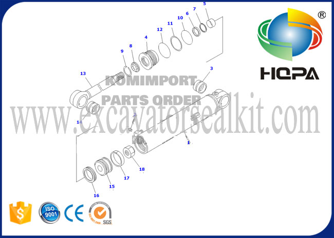 707-99-32140 7079932140 Steering Cylinder Seal Kit for WA470-3H WA450-3