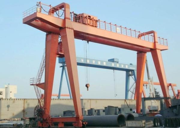 Buy cheap 50/10 Ton Double Beam Wheeled Gantry Crane 38.5m/Min Cabin Control from wholesalers