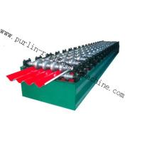 Buy cheap PLC Hydraulic Ridge Cap Roll Forming Machine , Automatic Galvanized Metal product