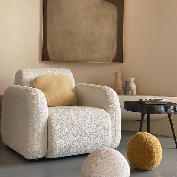 Buy cheap Tufted Design Teddy Boucle Chair Set 102*90cm Fleece Sofa Set from wholesalers