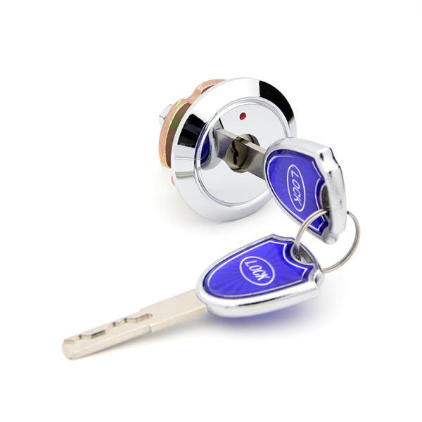 Buy cheap 25.5mm Effective Length Wardrobe Lock Delicate Key Two Position Key Pull from wholesalers