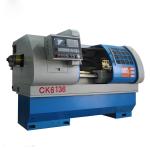 CK6136 CNC Lathe Machine / Lathe Bar Feeder Automatic Feeding With Hydraulic