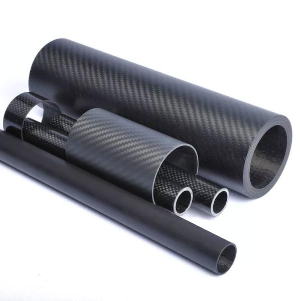 Buy cheap OD 45mm X ID 41mm X 500MM Roll Wrapped Carbon Fiber Tube 3K Twill Glossy from wholesalers