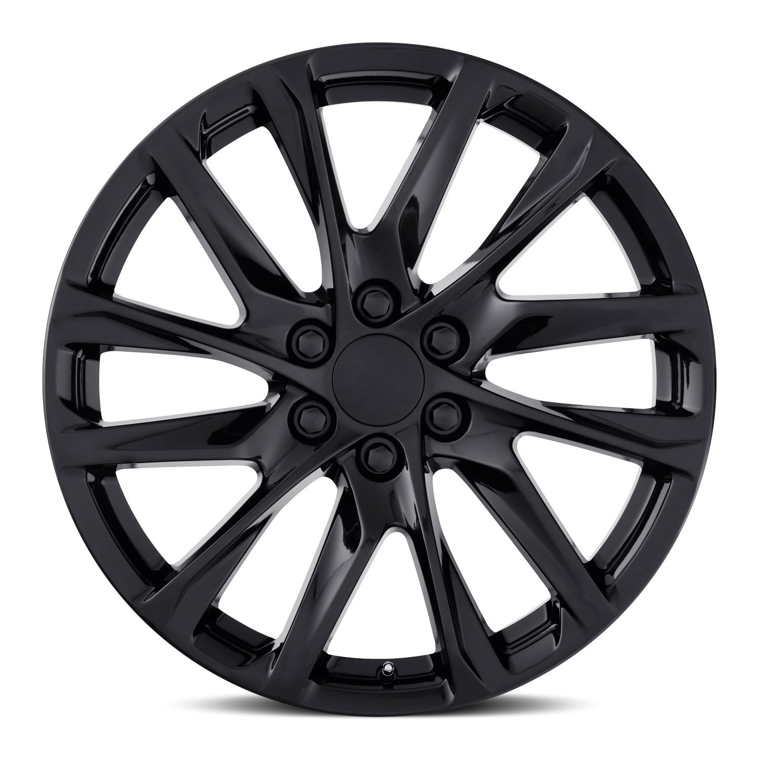 Escalade 12 Gloss Black All Season Tires Wheels Rims Escalade EXT ESV 20"