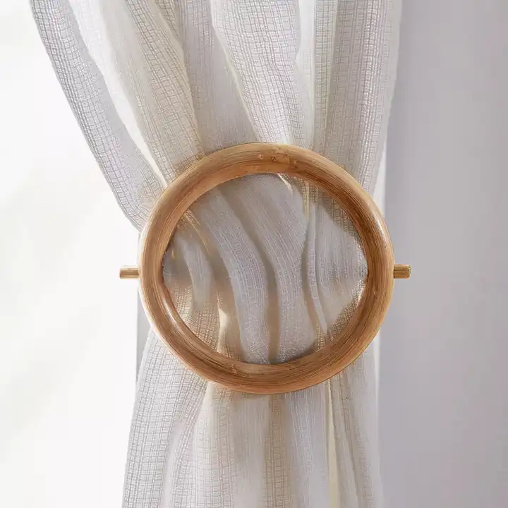 Customized Wood Curtain Holdbacks - Hooks for Walls, Curtains Tiebacks Wall Mount, Wooden Curtain Pullbacks Hook