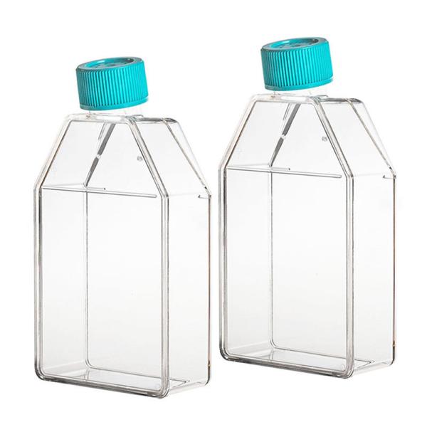 Buy cheap T25 T75 T175 Lab Plastic Sterile Disposable Culture Media Flask Cell Tissue Culture Flask Flatted from wholesalers