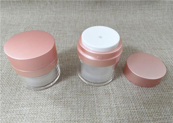 Buy cheap Non Spill Acrylic Lotion Bottle Pink Screw Down Cap Customized Size from wholesalers