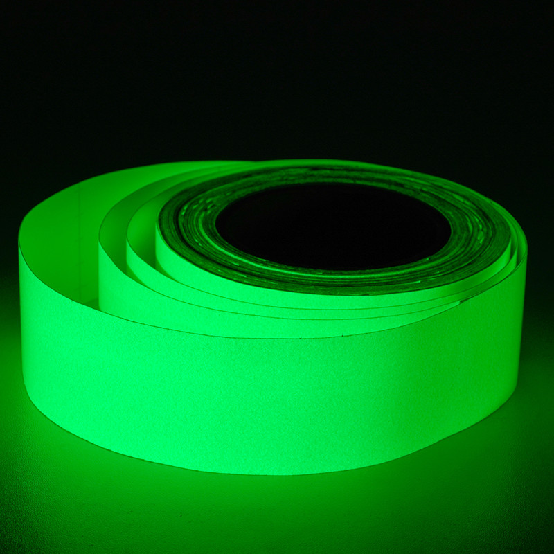 Photoluminescent Self-Adhesive Glow In The Dark Vinyl Rolls Luminous Reflective Paper Pet Film
