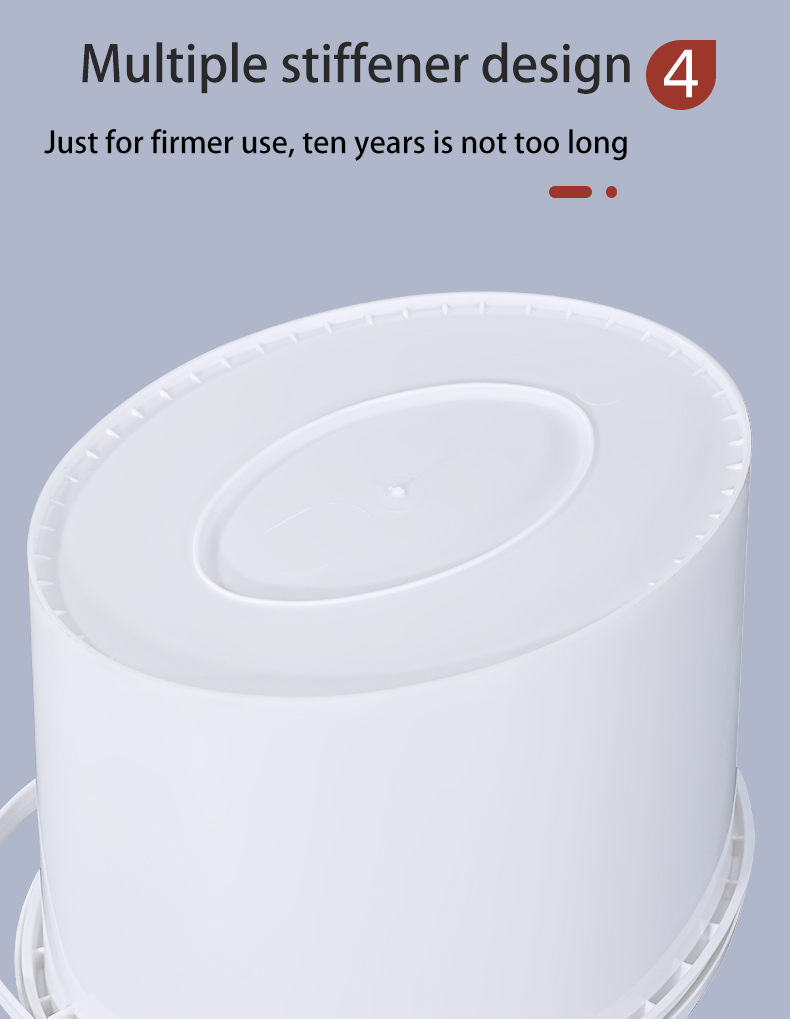 Round Food Grade Storage Drum with Handle and Lid 6L/10L/17L/19L Capacity as Sample