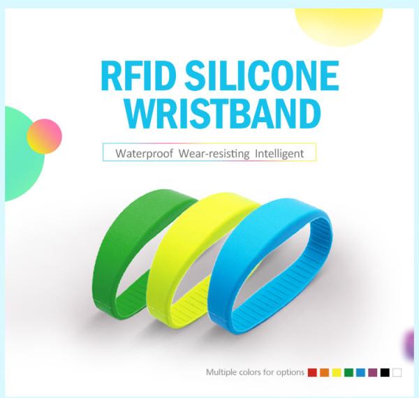 Buy cheap custom silicon bracelet Silicone rfid wristband 13.56 silicone bracelet 13.56 MHz from wholesalers