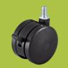 Buy cheap black wheel caster thread stem furniture casters with brake from wholesalers
