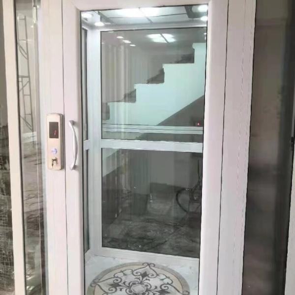 Hydraulic Machine Room Less Traction Elevator With 4.7 Kw Motor And 220V Power