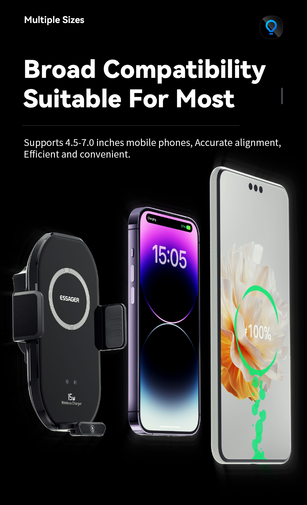 ESSAGER A7 Series Best Car Mobile Phone Holder Car Phone Stand
