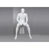 Buy cheap Fiberglass FRP Seated Lifelike Male Mannequin , Store Supply Mannequin Full Body from wholesalers