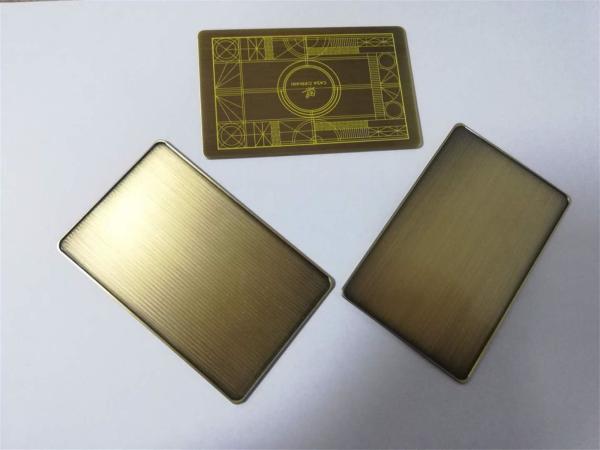 Buy cheap Custom Brass Bronze Metal VIP Member Cards With Big Chip Slot from wholesalers