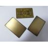Buy cheap Custom Brass Bronze Metal VIP Member Cards With Big Chip Slot from wholesalers
