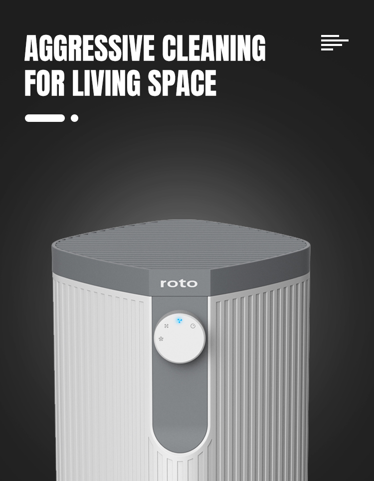 Low Noise 38dB Desktop Air Purifier 180m3/H Portable USB Powered Air Purifier