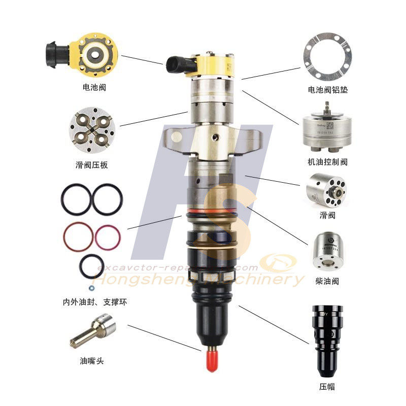557-7633 387-9433 10R7222 Engine Fuel Injector 254-4339 For Carter 330D 336D 340D