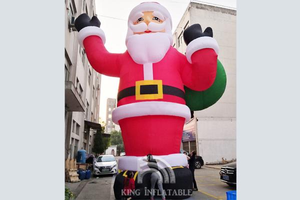 Giant 33 Ft / 10M Inflatable Santa Outdoor Inflatable Christmas Decoration Blow