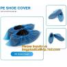 Buy cheap Safety Products Equipment Indoor Disposable medical plastic shoe covers waterproof PE CPE material,PE material blue shoe from wholesalers