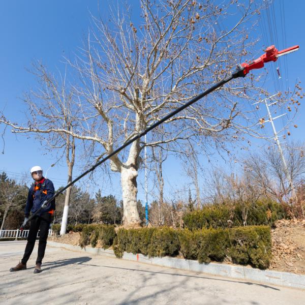 25FT Carbon Fiber Electric Pole Chain Saw for Commercial Landscaping Easy