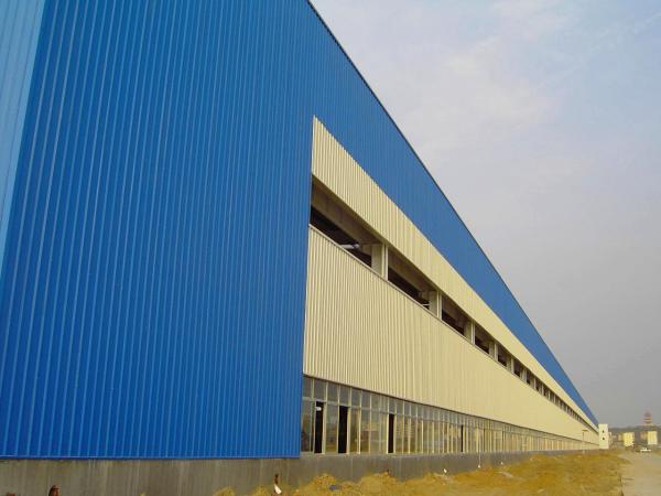 Buy cheap Pre Manufactured Steel Structure Workshop / Long Span Heavy Industrial Steel Buildings from wholesalers