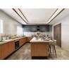 Buy cheap Luxurious Elegant Modern Stainless Steel Kitchen Cupboards Chinese Dark Wood Grain from wholesalers