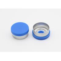 Buy cheap 15mm Flat Blue Oral Liquid Vials Use Pharmaceutical Flip Off Caps product