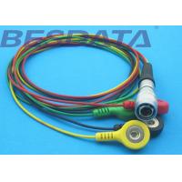 Buy cheap TPU Material ECG Cables And Leadwires 4 Leads Colorized Cable Snap IEC product