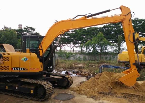 Sany SY75 Excavator Boom Arm , Excavator Boom Extension 9m Length For Subway
