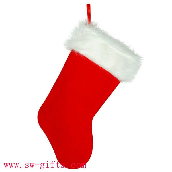 Buy cheap Red Plush Stockings Chirstmas Stocking Party Accessory Small Red Stocking from wholesalers