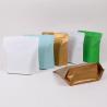 Buy cheap plastic coffee mate packaging bag quad side seal bag with flat bottom from wholesalers