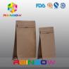 Buy cheap 250g 500g 750g Coffee Bean Bag , CMYK Color Kraft Paper Bag With Valve from wholesalers