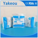 Medical Disposable High Absorbent Cotton Pleats Zig Zag Cotton Wool