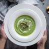 Buy cheap Bright White Minimalist Porcelain Restaurant Plates from wholesalers