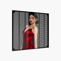 Buy cheap Aluminum Material Waterproof IP67 Full Color High Brightness Pixel Led Mesh Display for Large Indoor Glass LED Panel Screen product