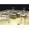 Buy cheap Modern Luxury Stain Steel Jewellery Shop Display Counters Rectangle Square Shape from wholesalers
