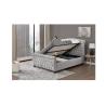 Buy cheap Full Size Upholstered Headboard Platform Bed Frame Light Gray OEM ODM from wholesalers