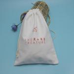 Lightweight Organic Cotton Storage Bag For Handbag Screen Printing Logo